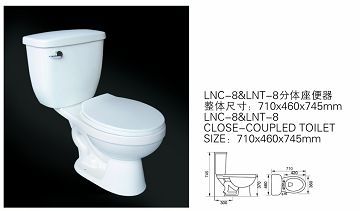 CUPCの証明書の衛生製品: 二つの部分から成った洗面所仕入れ・メーカー・工場