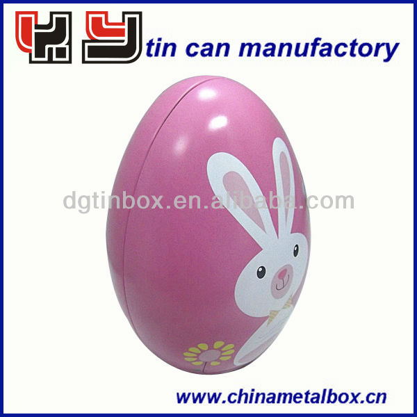 Easter egg tin box for cookies,candies and chocolates