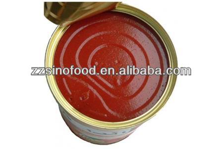 Bulk Canned tomato paste brix:28%-30% purity 60%