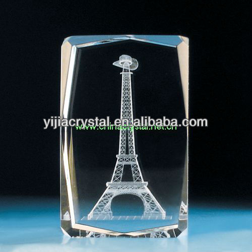 レーザーエッチングされたクリスタルガラス3d/ギフト彫刻クリスタルガラスのイメージ問屋・仕入れ・卸・卸売り