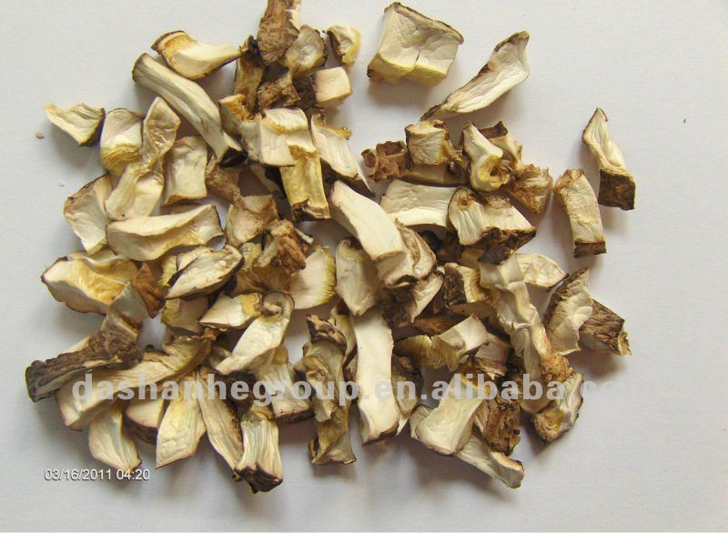 Dried shiitake mushroom grain and granule condiments for dish