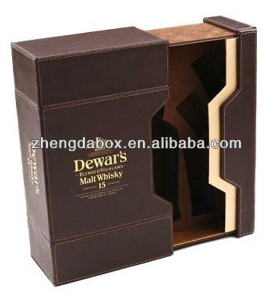 Hot!!! Customized Made-in-China Red Wine Silk Paper Gift Box(ZDW13-E038)