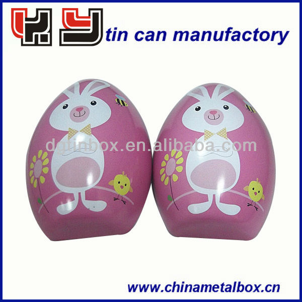 Easter egg tin box for cookies,candies and chocolates