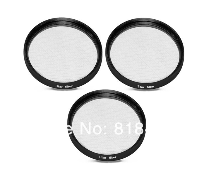 1pcs/lot 58mm 4 6 8 Point Star Filter Kit 4X 6X 8X Star Filter KIT SET