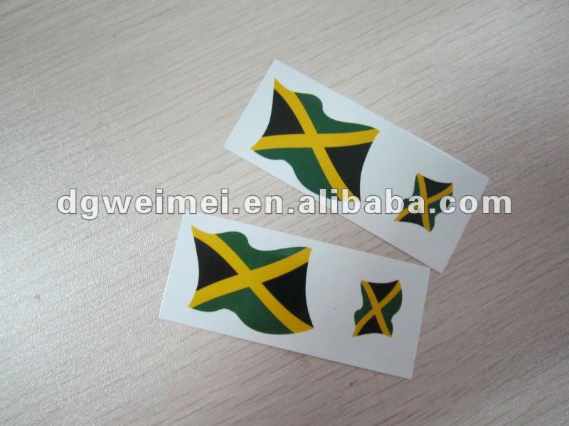 Jamaica Flag Temporary Tattoo - Buy Temporary Tattoo,Custom Temporary ...