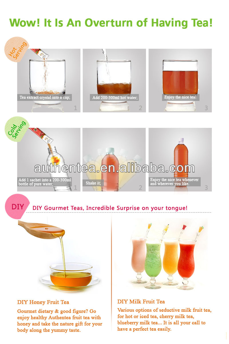 Refined Chinese Best soluble Fruit Lemon Black Slim Tea Extract