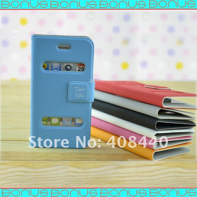 Flip leather case for iPhone 4/4S