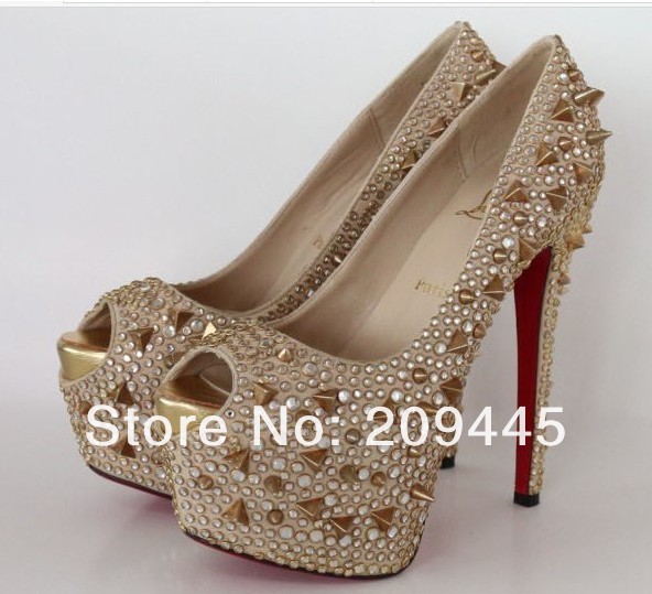 Aliexpress.com : Buy Red bottom shoes high heels waterproof Taiwan ...