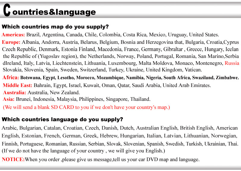 006 countries and language