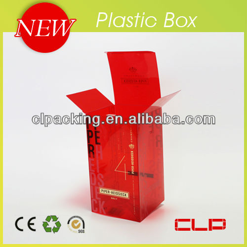 printed pp plastic box for champagne