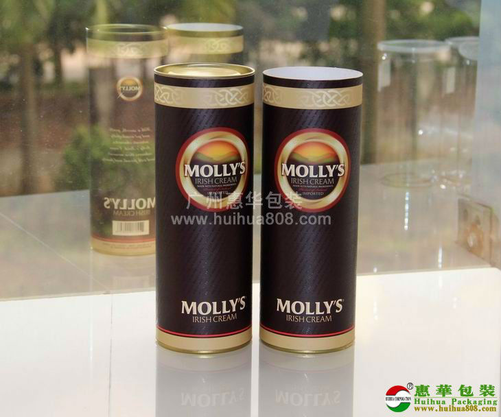 high class red wine paper cans