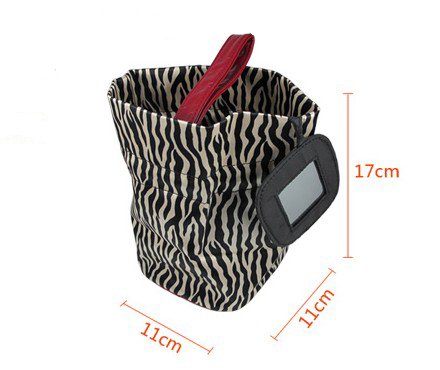 Fashion zebra-stripe cosmetic bag lace-up lady&#39;s makeup bag For Sale 