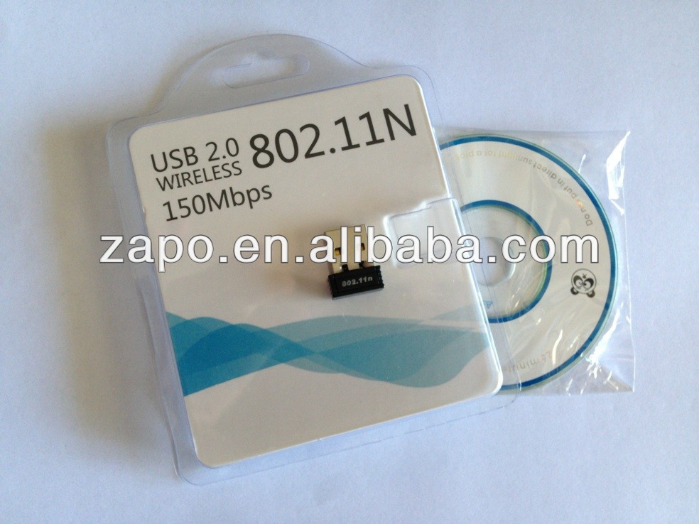 Zaportl8188150mbpsワイヤレスusbアダプタ、 802.11b/g/nwi-fiusbミニpc用ワイヤレスネットワークカード問屋・仕入れ・卸・卸売り