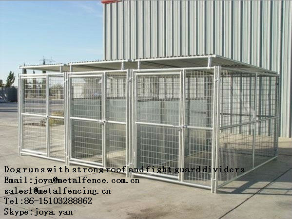 3-run dog kennels