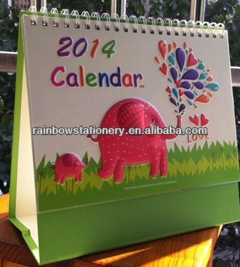 ピンクの象2014年付きカレンダー問屋・仕入れ・卸・卸売り