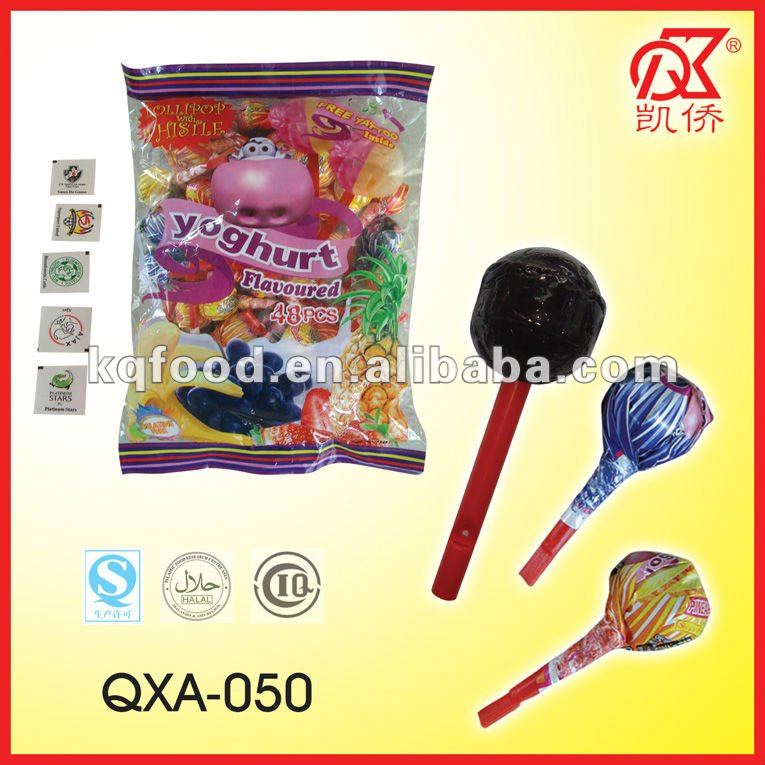 21g 4 In 1 Bubble Gum and Tattoo Music Lollipop