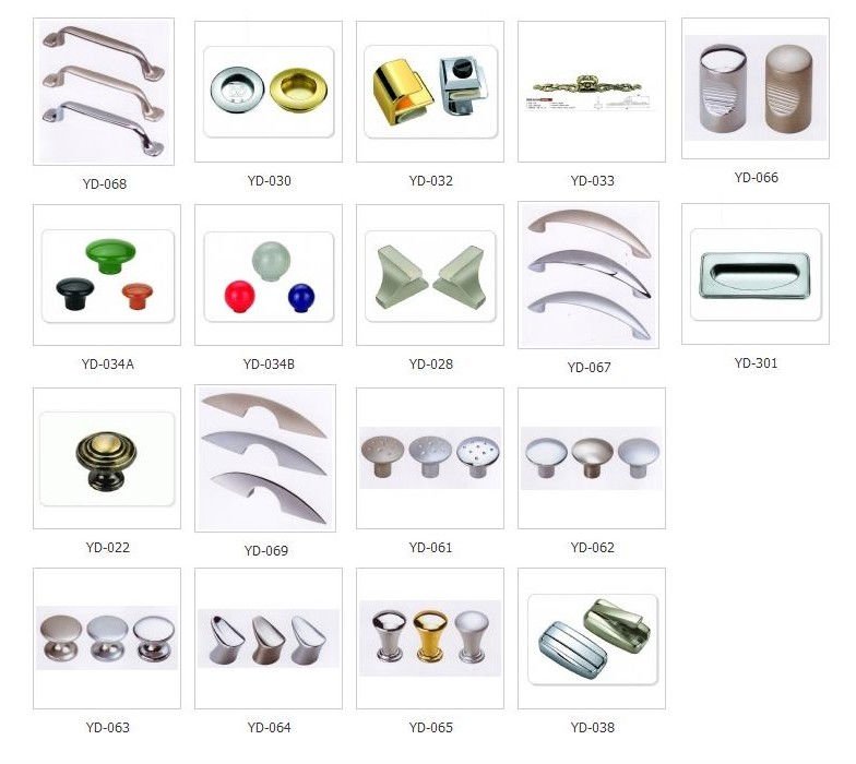 Different Types Zinc Alloy Plastic Metal Handle From Handle Knob