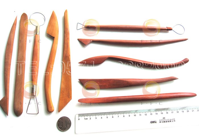 Pear Wood Clay Tool Set - most popular handmade Clay Modeling Tools 