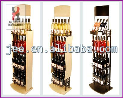 Christmas Promotion Eiffel Red Wine Display Rack/OEM Shop Decorative Metal Whisky Liquor Display Hol