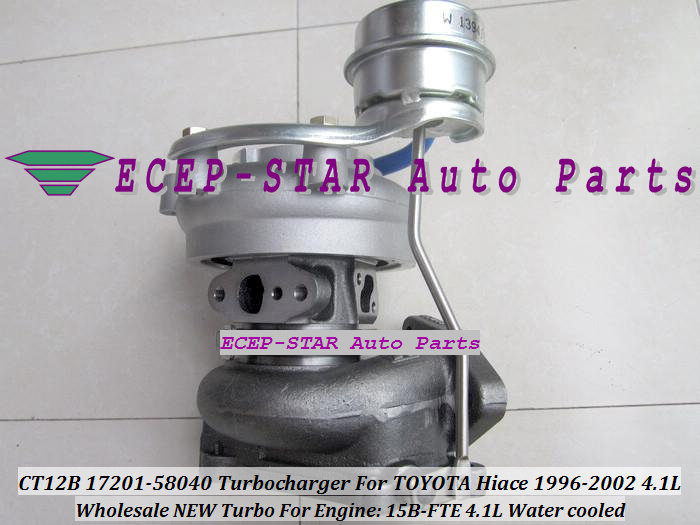 CT12B 17201-58040 17201 58040 Turbine Turbo Turbocharger For TOYOTA Hiace 1996-2002 Engine 15B-FTE 15B FTE 4.1L Water cooled (3)