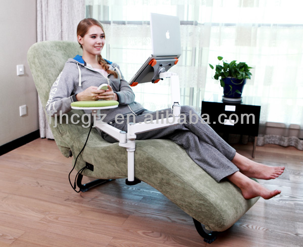 jade roller leisure recliner shiatsu massage chair massage sofa with laptop and ipad stand