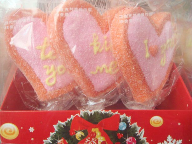 Valentines day marshmallow candy
