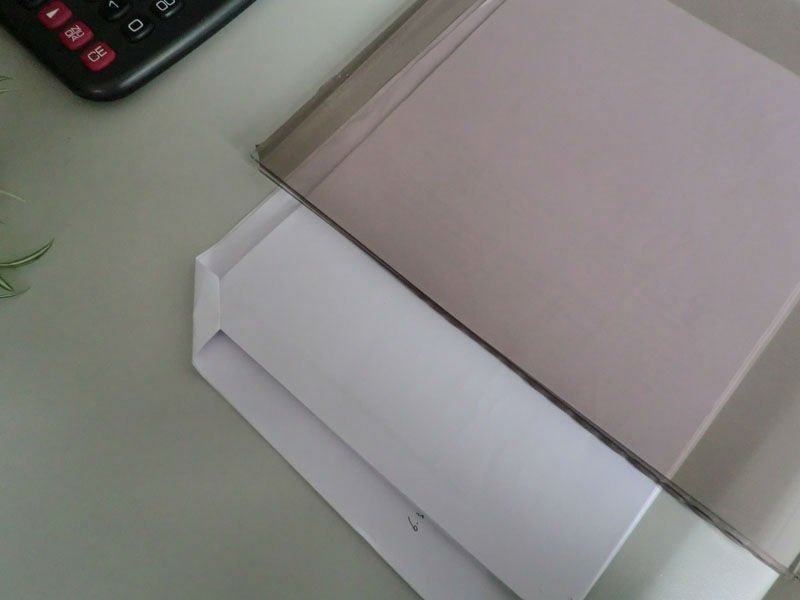 Light grey laminated glass