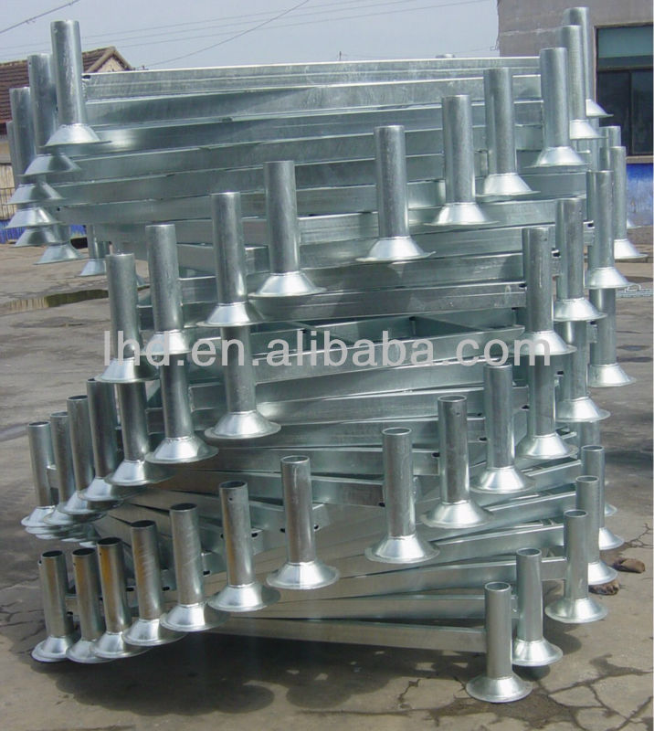Hot dip galvanized or power coated iron pallet from China supplier
