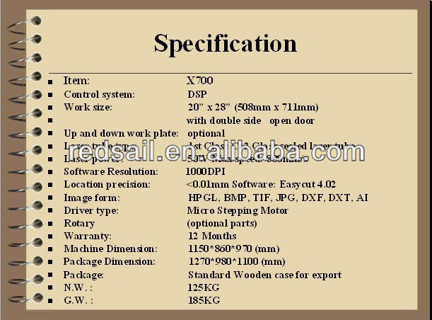 3d crystal laser engraving Redsail X700 from Redsail China