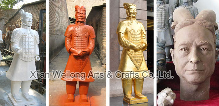 レプリカ120センチメートル模造陶器置物古代彫刻兵馬俑一般的な再現問屋・仕入れ・卸・卸売り