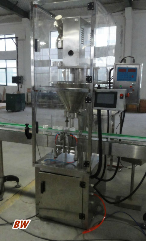 factory price automatic cocoa powder filling capping machine