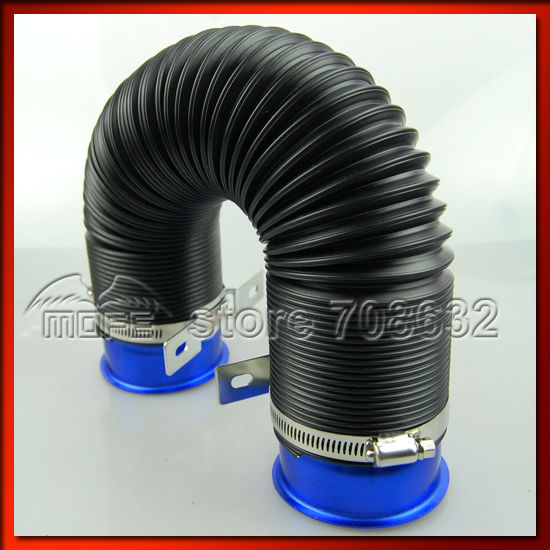 Expandable Flexible Cold Intake Kit Air Filter flexible intake pipe-blue (4)