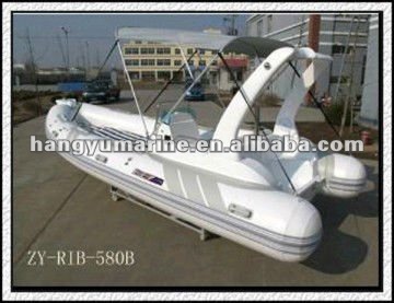 PVC 230 cm Aluminum Floor RIB Inflatable Boat