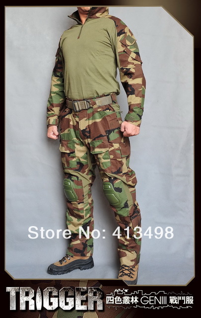 Allwin Tactical BDU Gen 3 Woodland Combat shirt + pants / BDU Military Army...