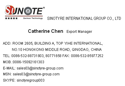 name card -- catherine -- tire truck tire.JPG