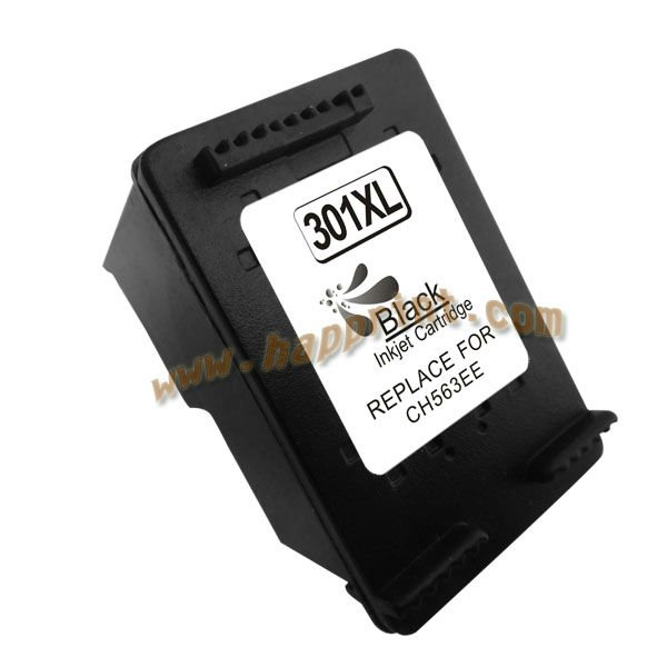 Remanufactured ink cartridge for HP 301XL BK (CH563EE)