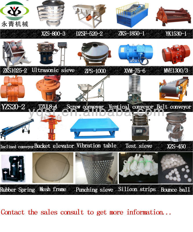 YQA wire mesh polyurethane vibrating screen machine for black pepper