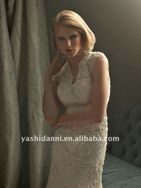  Lace Romantic Vintage Wedding Dresses With Sleeves2jpg