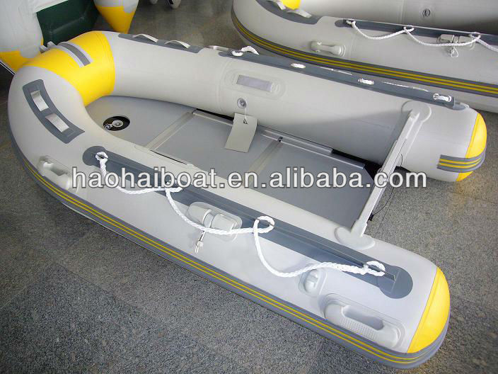 8ft 3m plywood floor inflatable fishing dinghy pontoon tender boat 