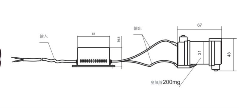 Trumpxptcb- 122200a2v200mgオゾン管オゾン水フィルター問屋・仕入れ・卸・卸売り