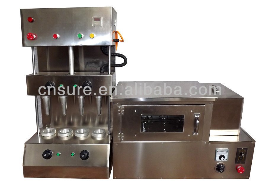 Pizza cone machine/cone pizza forming machine/PIZZA CONE MACHINE 4 cone maker