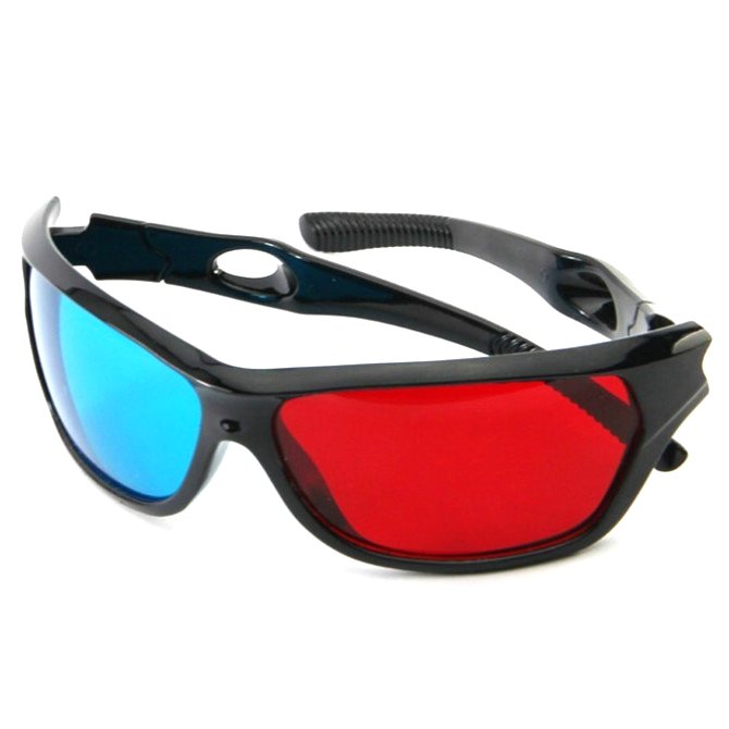 Vidrios video libres del juego TV del envío HKP 50PCS/Lot Red+Blue 3D670 Vidrios video libres del juego TV del envío HKP 50PCS/Lot Red+Blue 3D670