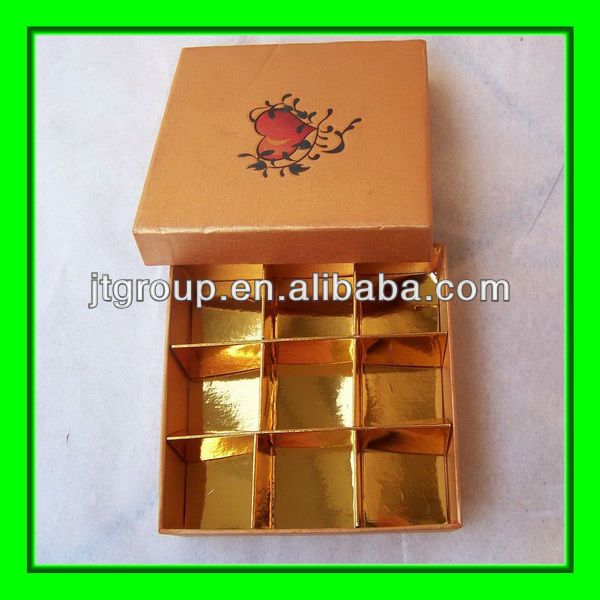 high quality new design custom luxury rigid printing packaging cardboard folding paper chocolate box