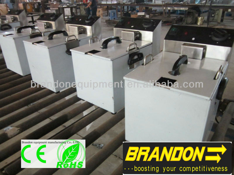 Electrical Counter Top Fryer with drain valve for chips potato and Chiken(Counter top, CE approved)