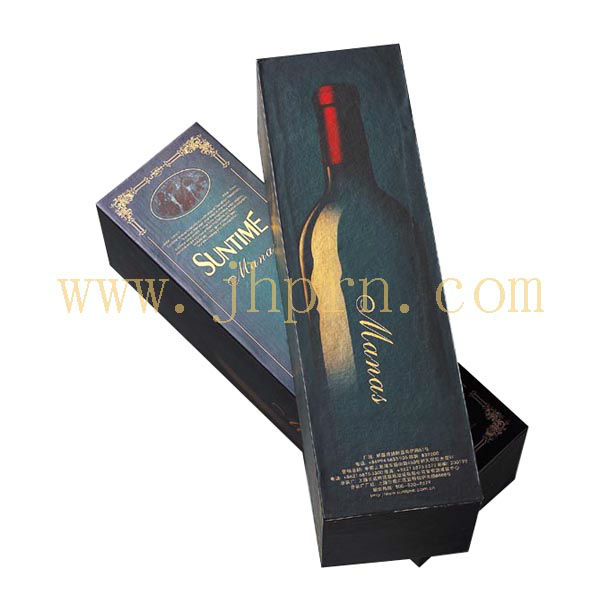 Luxury paper wine drawer box for champagne