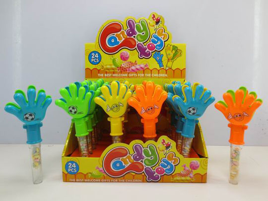 Pull line flashing plane toy candy