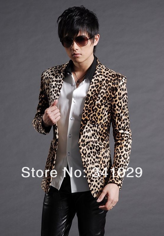 leopard print suit mens
