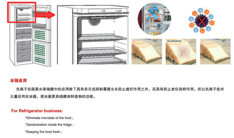 Trumpxptfb-yd1236マイナスイオン発生のための冷凍冷蔵庫問屋・仕入れ・卸・卸売り