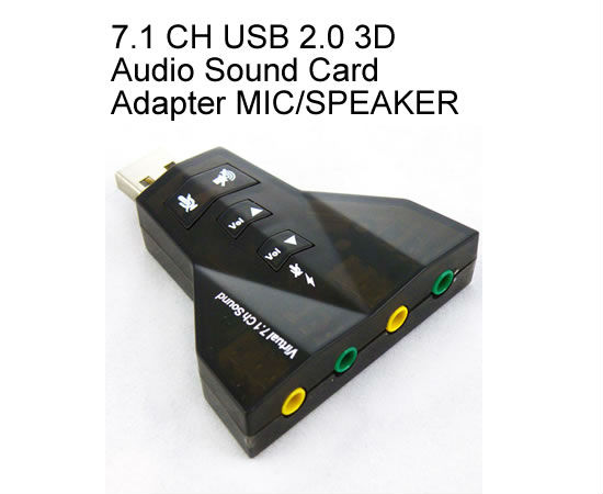 Usb仮想7.1- チャネルサウンドアダプタusbサウンドカード7.1問屋・仕入れ・卸・卸売り