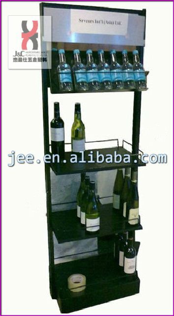 Christmas Promotion Eiffel Red Wine Display Rack/OEM Shop Decorative Metal Whisky Liquor Display Holder/Wine Display Stand